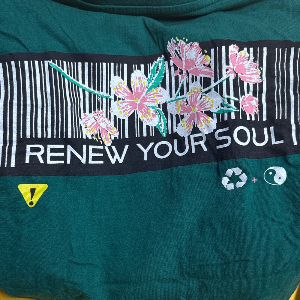 Brooklyn Cloth Teal Graphic Long Sleeve Tee - Picture 5 of 5